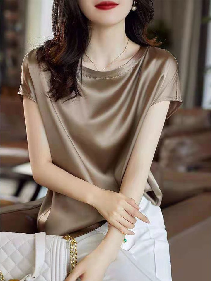 Acetate Mulberry Silk T-Shirt