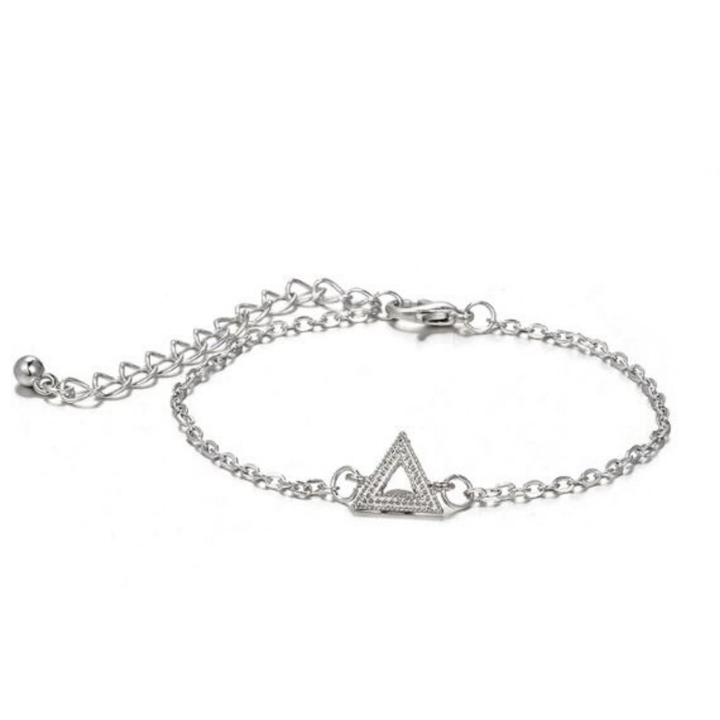Crystal Triangle Stacking Bracelet