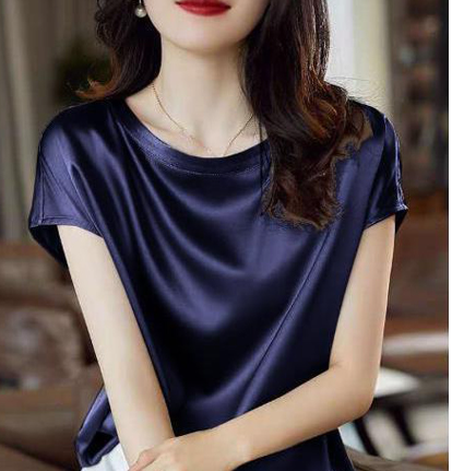 Acetate Mulberry Silk T-Shirt