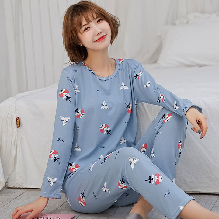 Cute Long-Sleeved Pajama Set