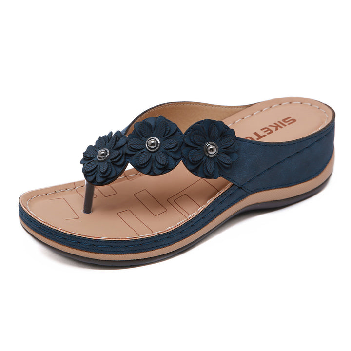 Retro Wedge Beach Sandals