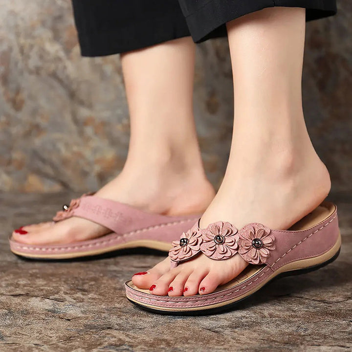 Retro Wedge Beach Sandals