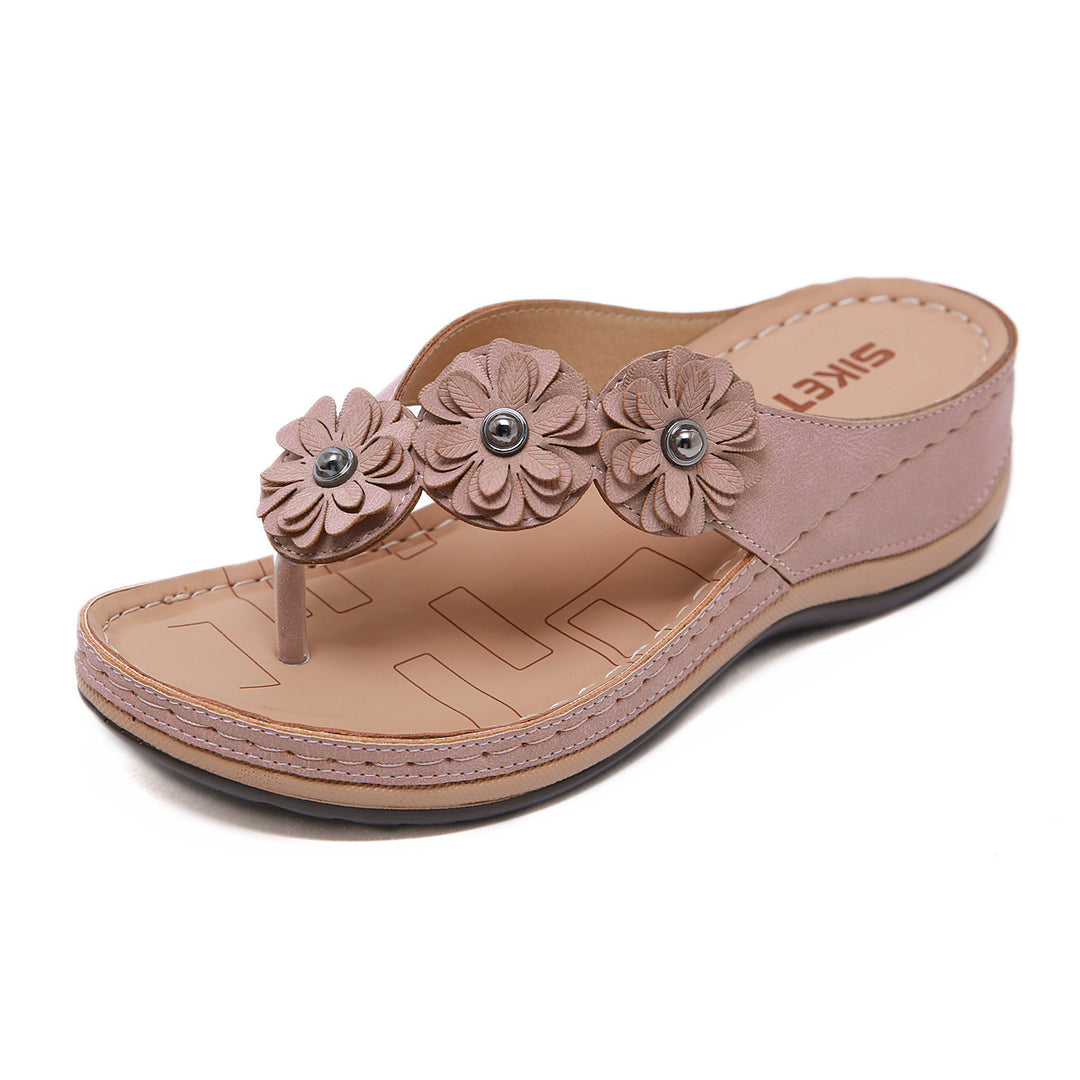 Retro Wedge Beach Sandals