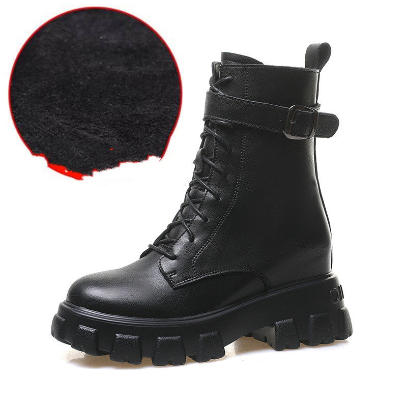 Lace-Up Platform Martin Boots