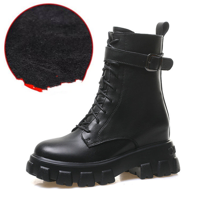 Lace-Up Platform Martin Boots