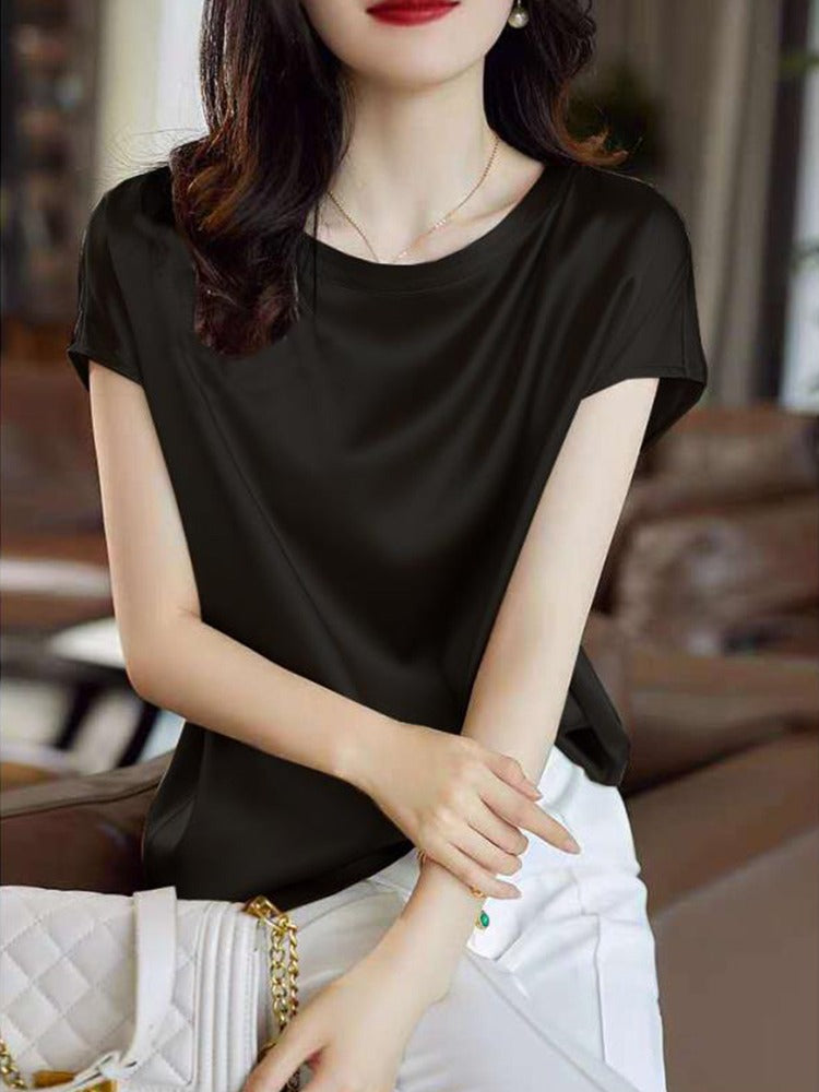 Acetate Mulberry Silk T-Shirt
