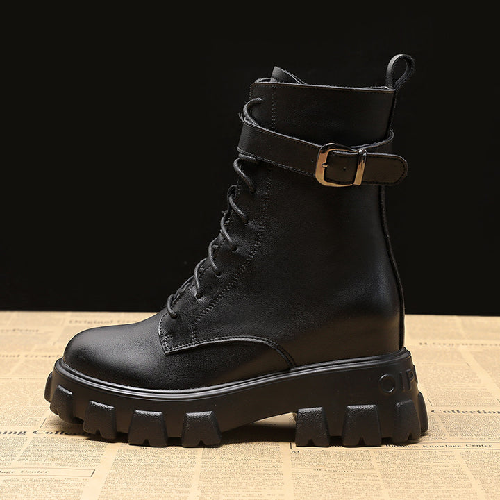 Lace-Up Platform Martin Boots