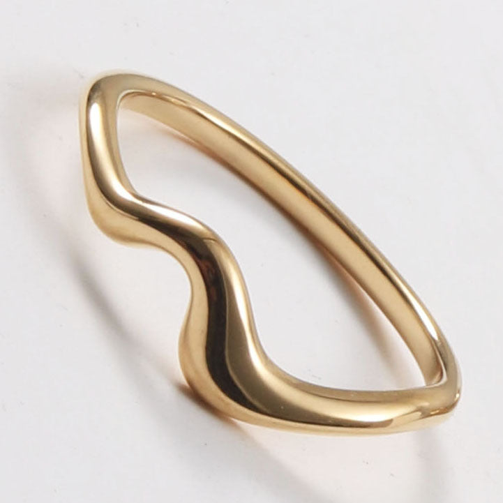 18K Gold Titanium Steel Ring