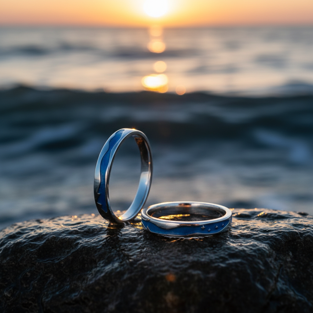Blue Ocean Ring Sunset