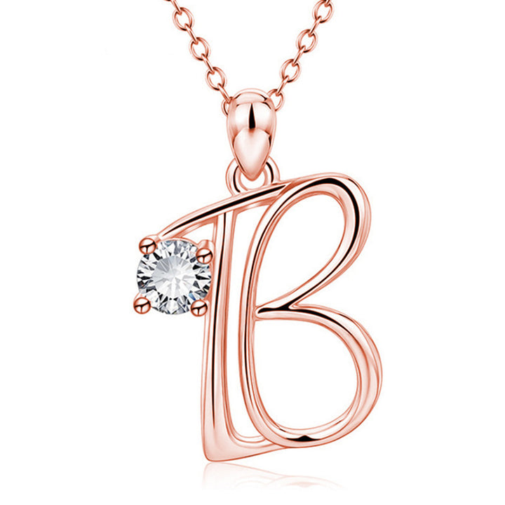 Initial Letter Necklace in 18k Gold
