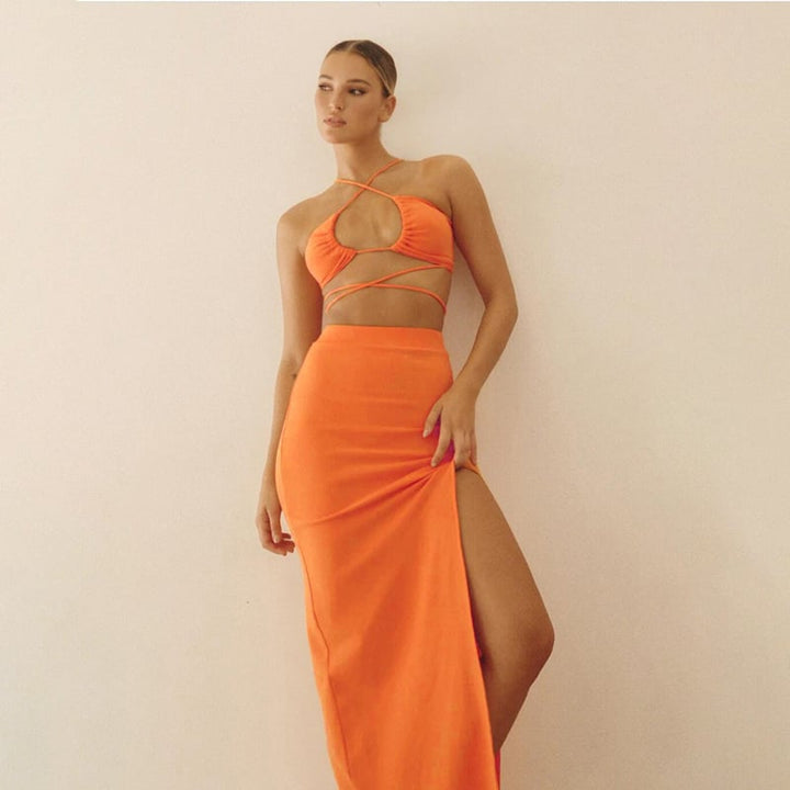 Slim-Fit Skirt Suit