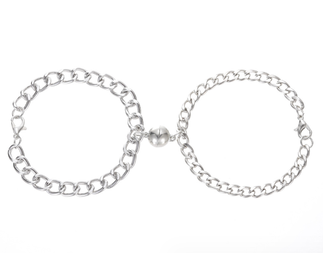 Magnetic Heart Charm Bracelet