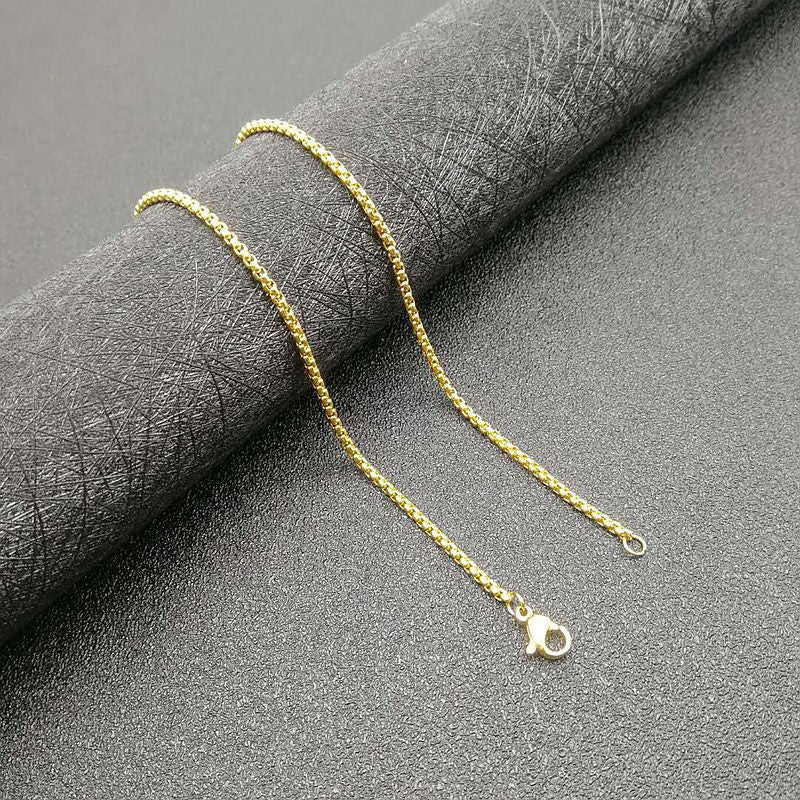 Gold Rolo Chain Necklace