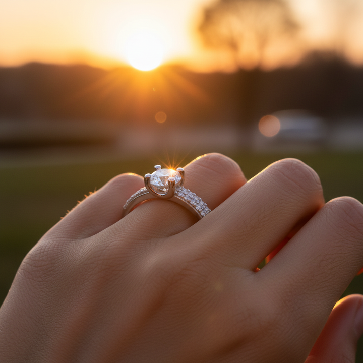 Diamond Ring - Low Angle Sunset