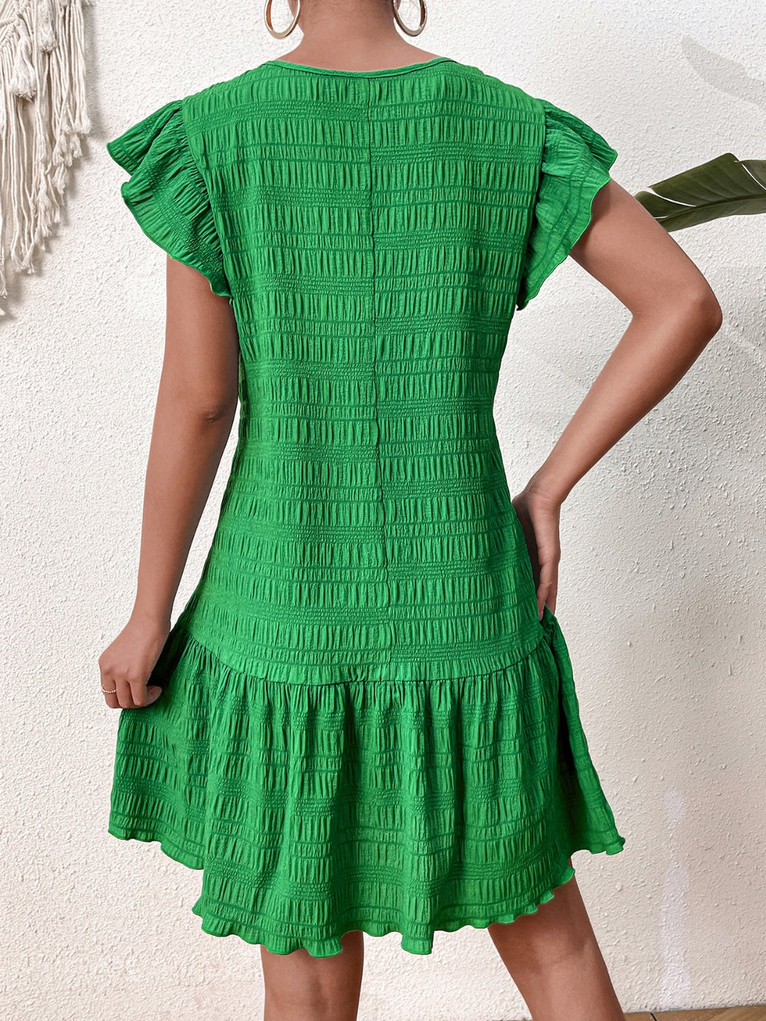Nadia Textured Midi Dress