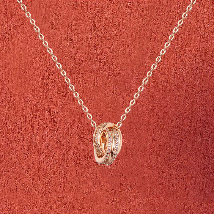 Silver Double Chain Necklace