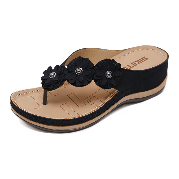 Retro Wedge Beach Sandals