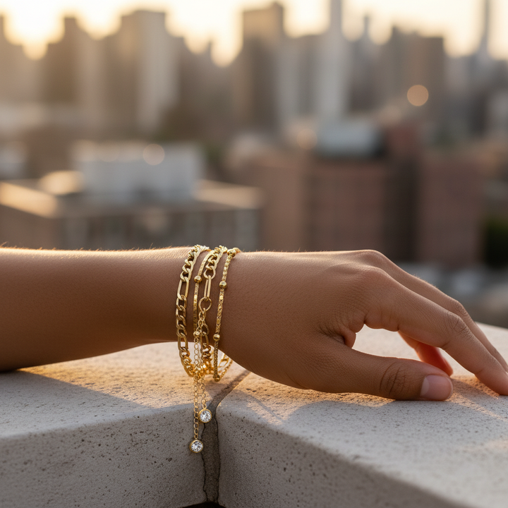 Gold Bracelet Top Down