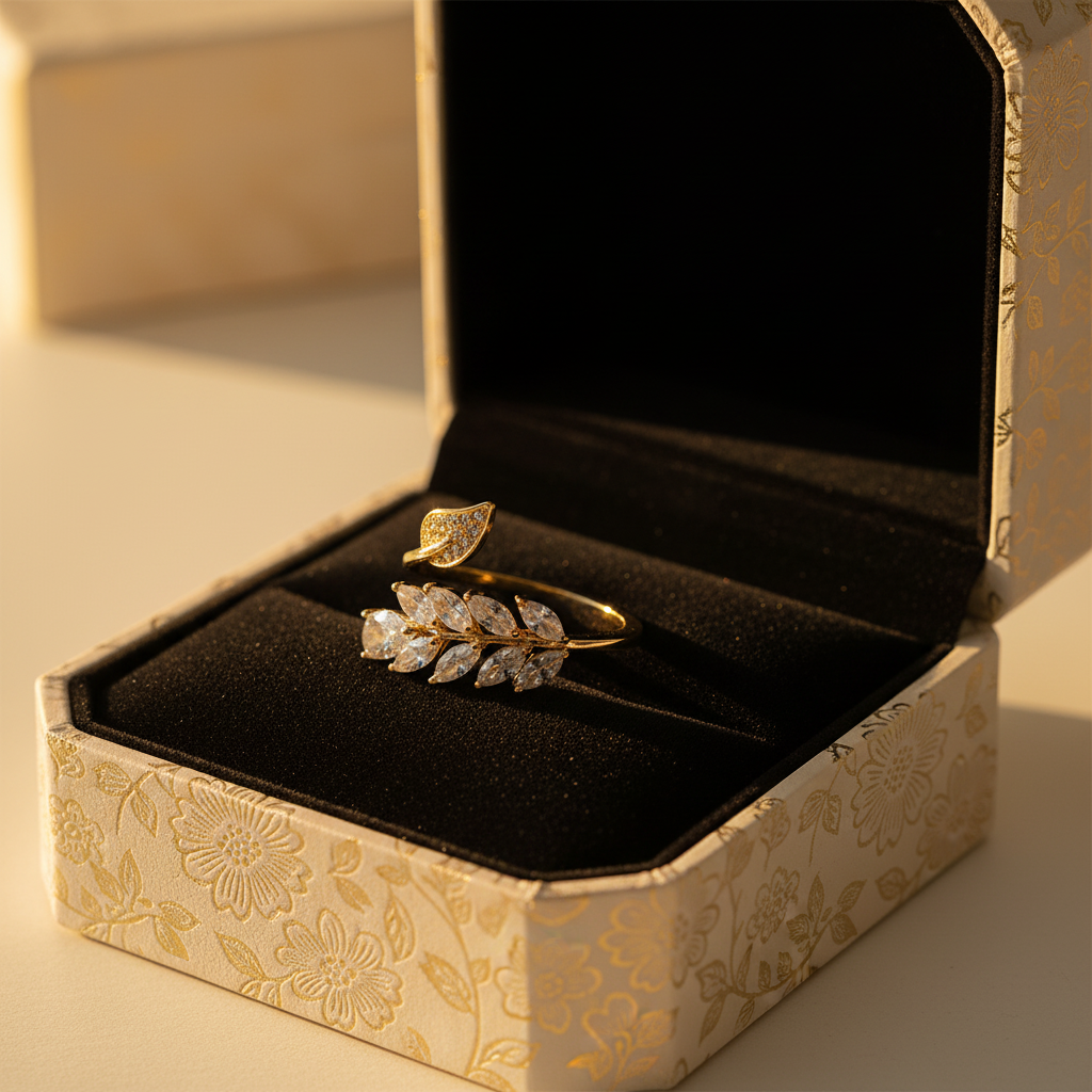 Leaf Ring Gift Box
