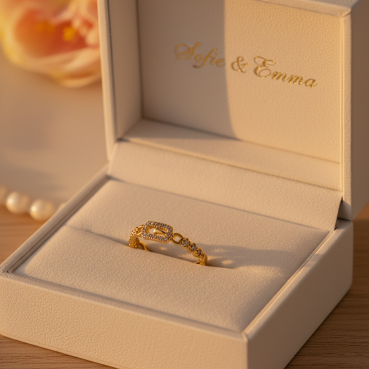 Zirconia Vintage Ring Box Fixed